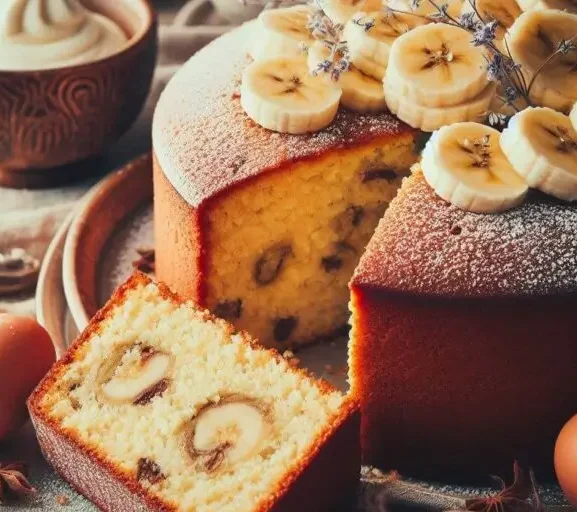 Bolo de Banana Vegana Fofinho e Irresistível: Sem Ovos e Lactose!