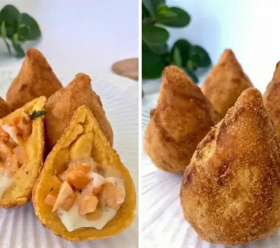 Coxinha Vegana com Catupiry: Sequinha e Crocante por Fora, Cremosa por Dentro!