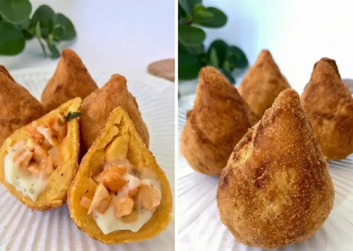Coxinha Vegana com Catupiry: Sequinha e Crocante por Fora, Cremosa por Dentro!