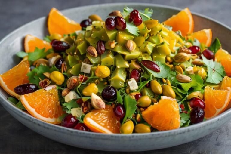 Explosão de Cores e Sabores: Salada de Beterraba com Laranja e Pistache