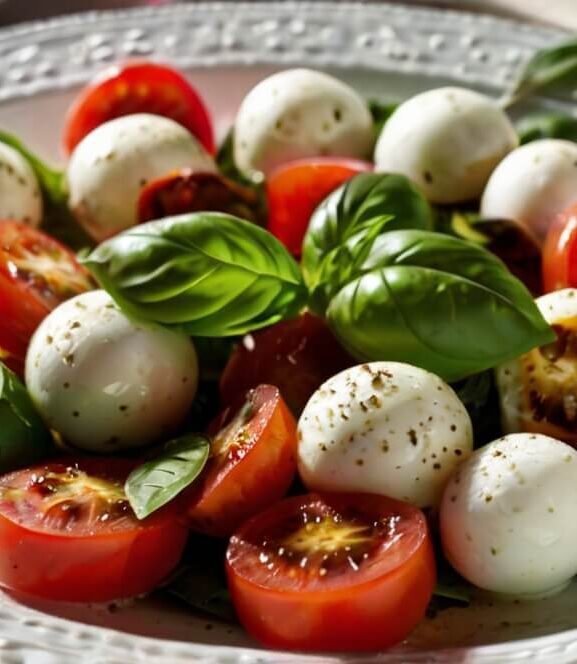 Salada Caprese Light: Uma Explosão de Sabores com Menos Calorias!