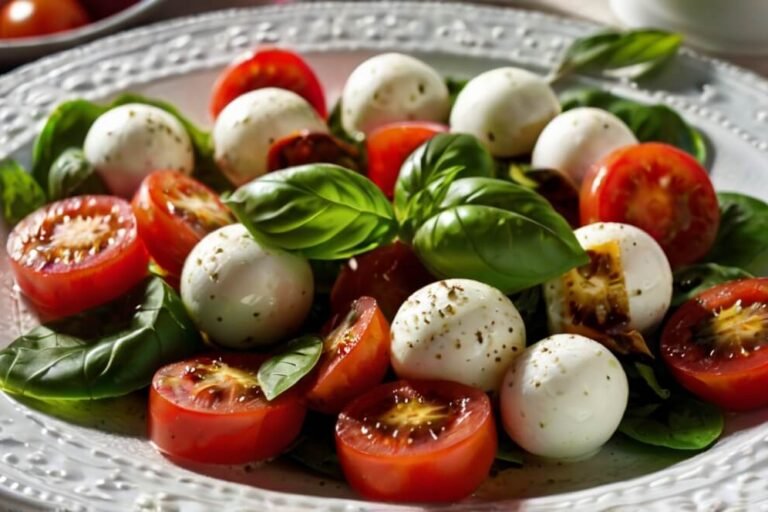 Salada Caprese Light: Uma Explosão de Sabores com Menos Calorias!