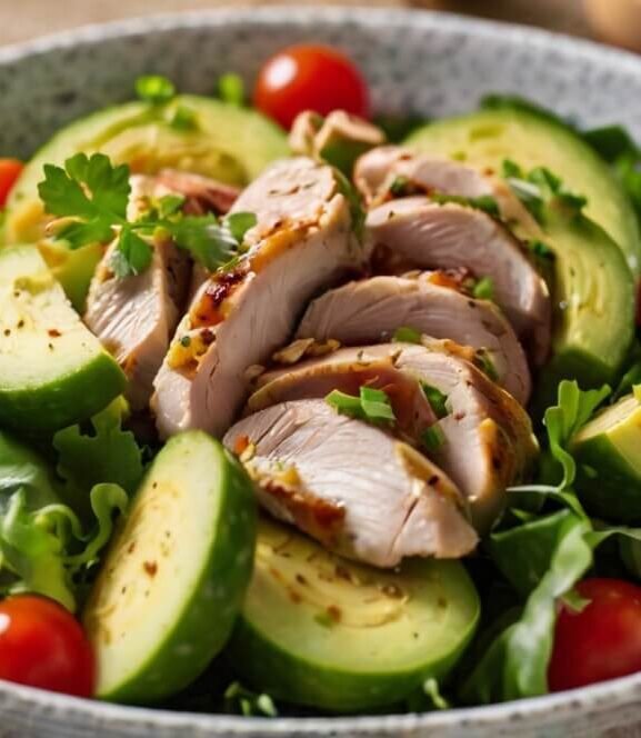Salada de Frango com Abacate: Um Deleite Leve e Nutritivo para o Seu Dia a Dia
