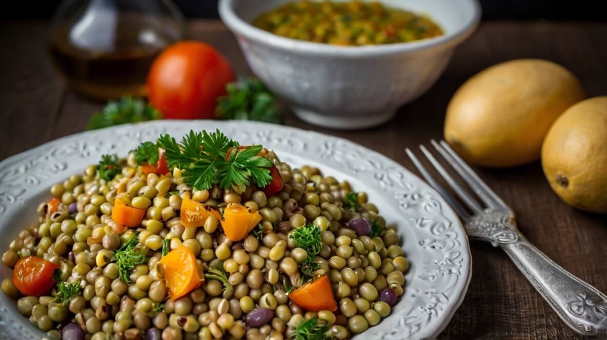 Sinfonia de Cores e Sabores: Salada de Lentilha com Cenoura e Beterraba