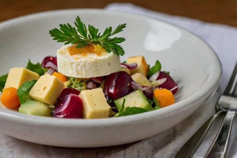 Sinfonia de Sabores: Salada de Abobrinha com Hortelã e Queijo de Cabra
