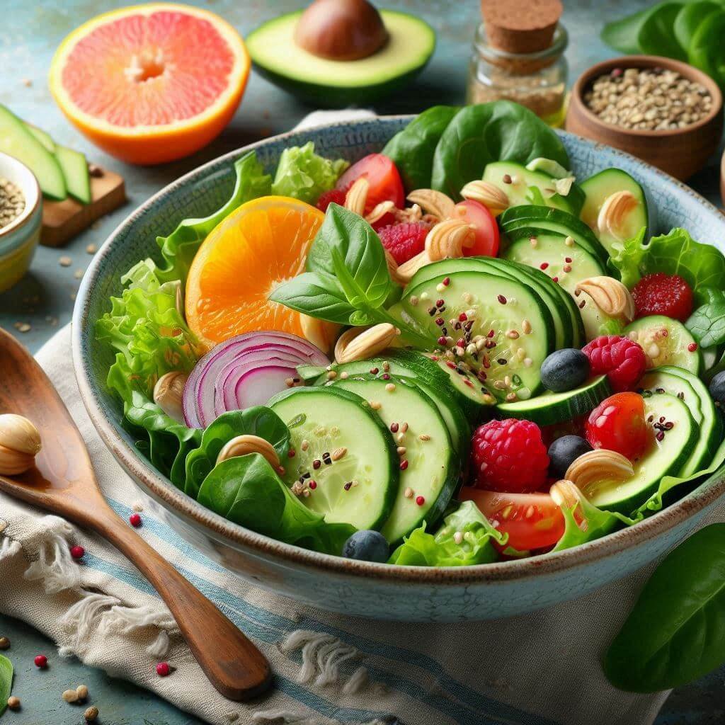 Salada Reenergizante: Reponha seus Nutrientes com Sabor e Leveza