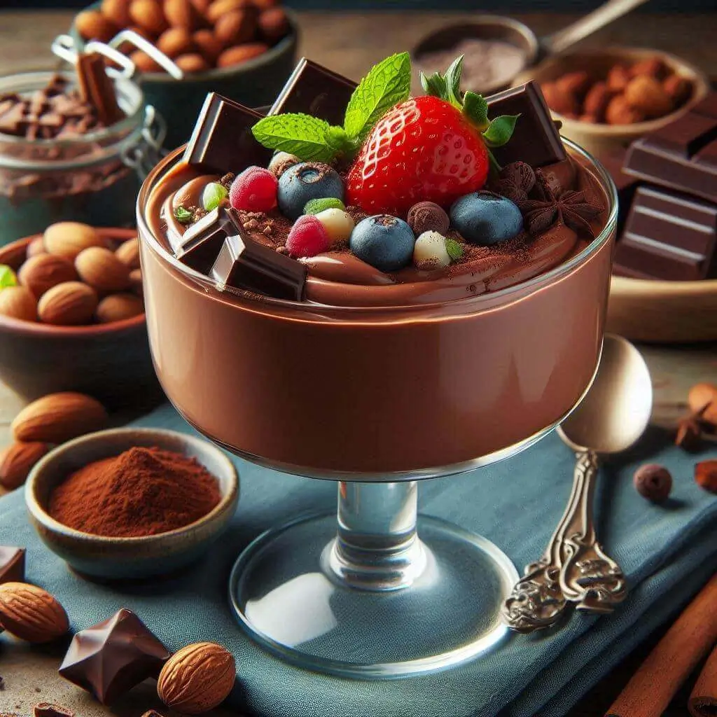 Mousse Vegana de Chocolate