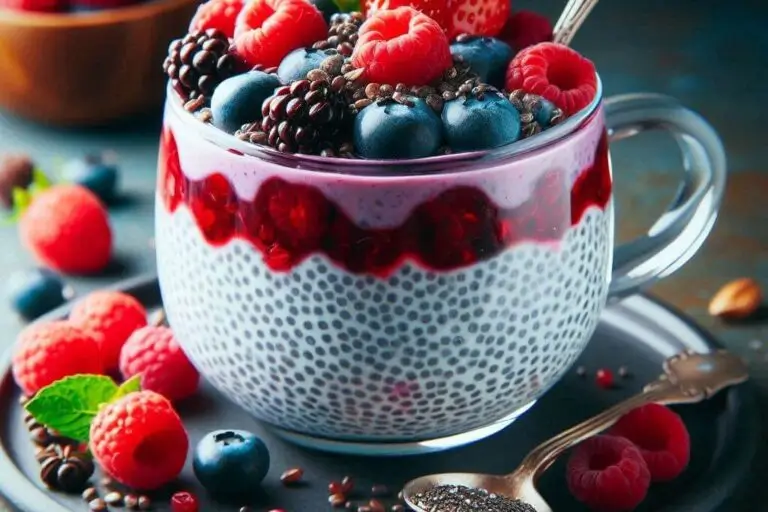 Pudim de Chia com Frutas Vermelhas: Uma Explosão de Sabor e Nutrientes!