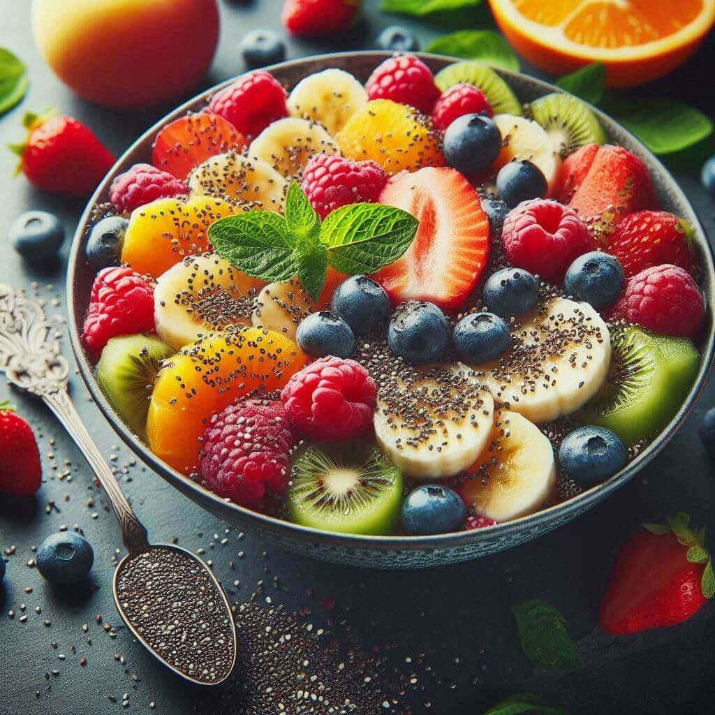 Salada de Frutas com Chia: Explosão de Sabor e Nutrientes