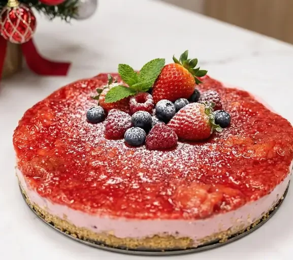 Torta de Aveia com Frutas Vermelhas: Uma Explosão de Sabor Saudável!
