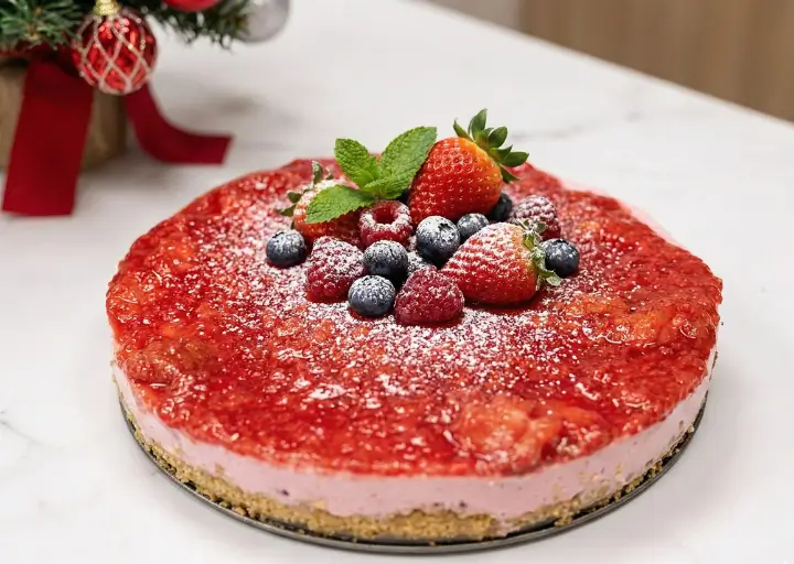 Torta de Aveia com Frutas Vermelhas: Uma Explosão de Sabor Saudável!