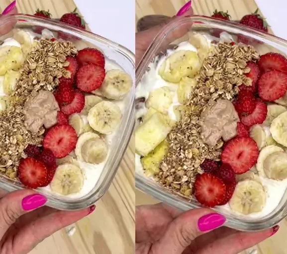 Iogurte Vegetal com Granola Caseira e Mix de Frutas Vermelhas: para Energizar Seu Dia!