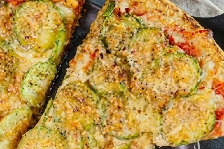 Pizza de Abobrinha com Molho de Tomate e Queijo: Uma Sinfonia de Sabores para Encantar o Seu Paladar!