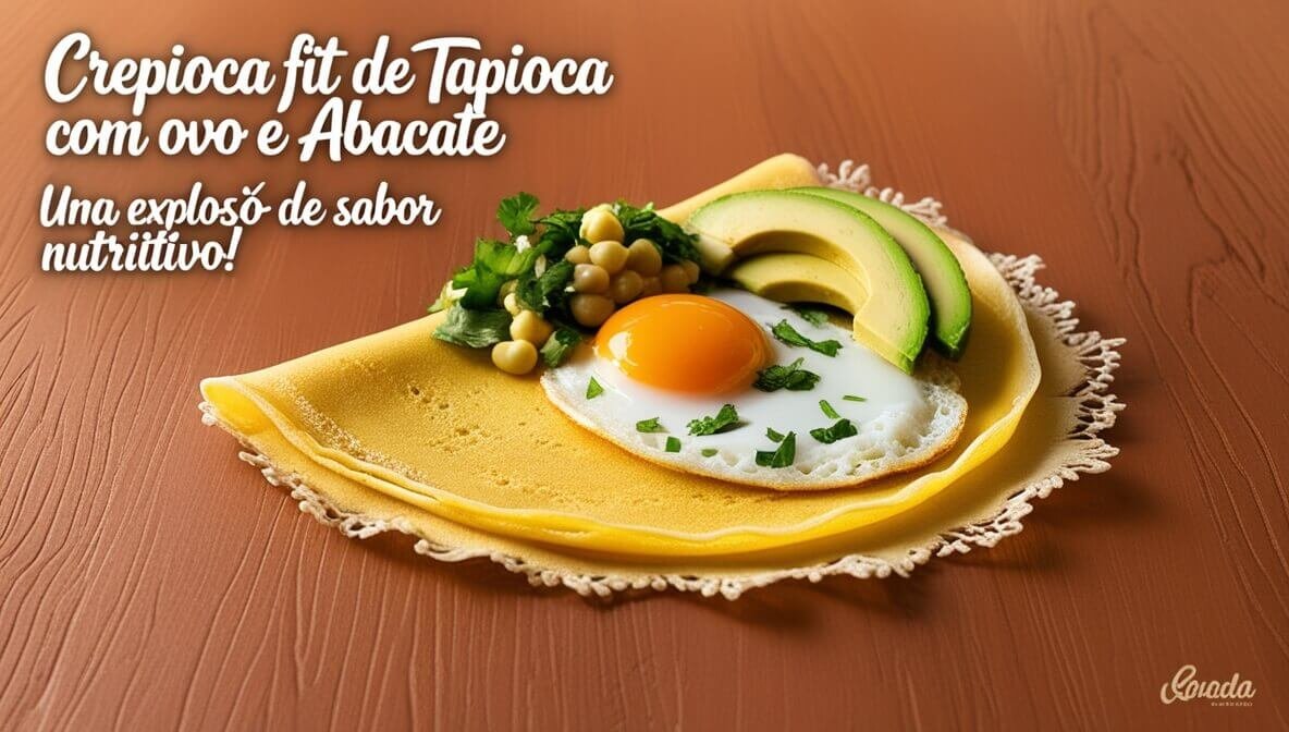 Crepioca Fit de Tapioca com Ovo e Abacate: Uma Explosão de Sabor Nutritivo!