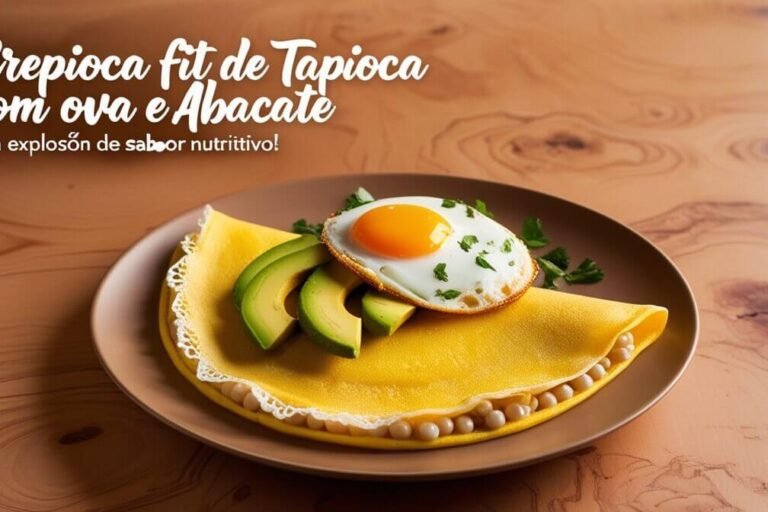 Crepioca Fit de Tapioca com Ovo e Abacate: Uma Explosão de Sabor Nutritivo!