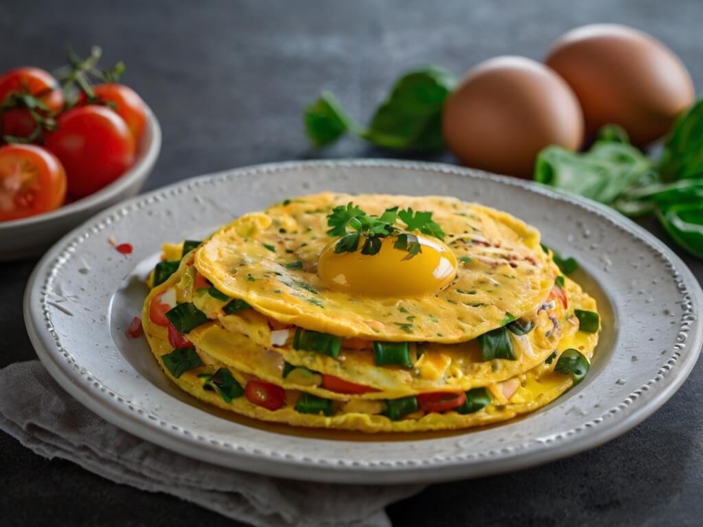 Omelete Supercharged: Uma Explosão de Sabor e Nutrientes para Começar o Dia com Energia!