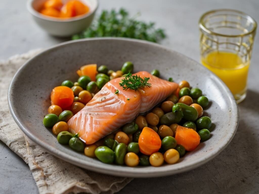 Salmão Assado com Legumes: Uma Sinfonia de Sabores para Nutrir Corpo e Alma