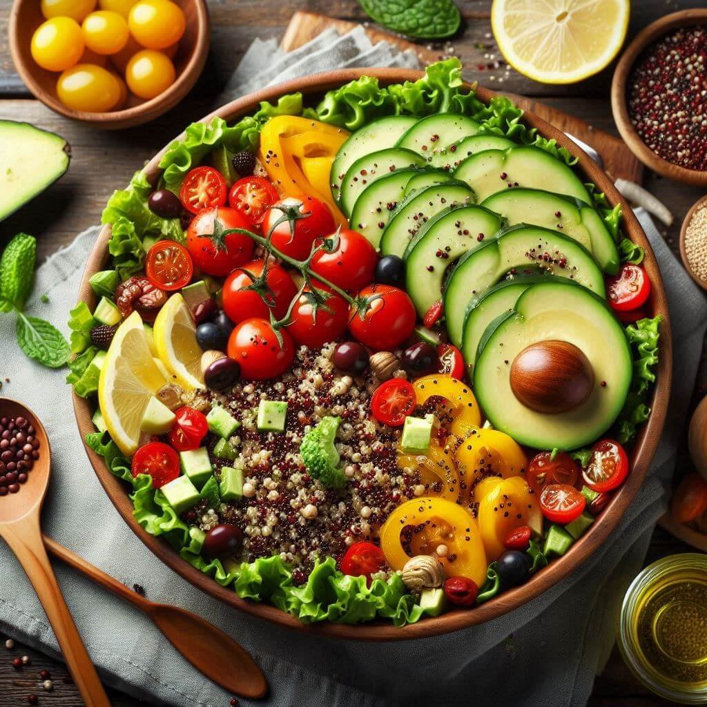 Salada Quinoa Power: Abasteça seu Corpo com Energia e Sabor!