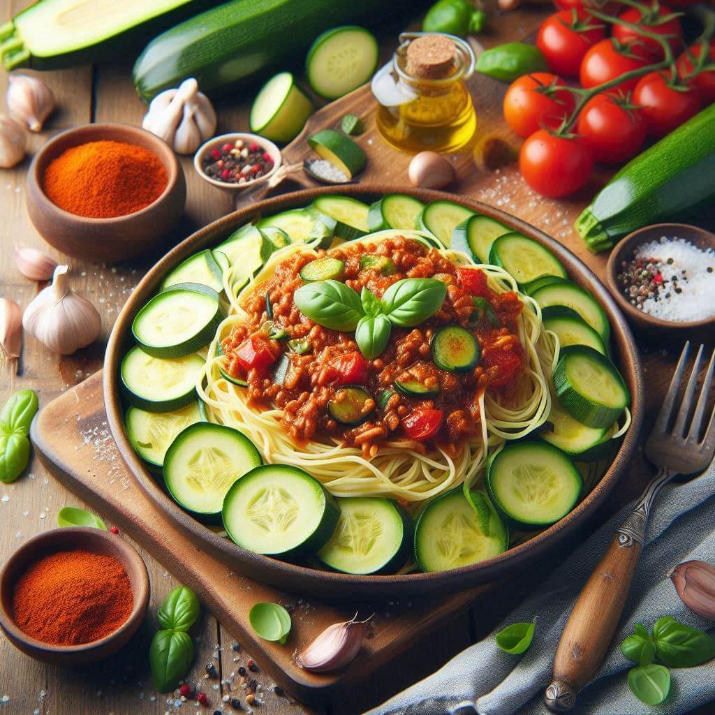 Troque o Macarrão pela Abobrinha: Spaghetti Low Carb com Bolonhesa para uma Vida Mais Leve