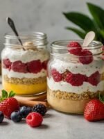 Prepare sobremesas leves e saborosas com frutas frescas, iogurte natural, cacau em pó e adoçantes naturais. Um toque de doçura que não compromete sua saúde!