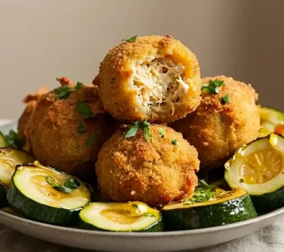 Bolinhos de Frango com Abobrinha Fit