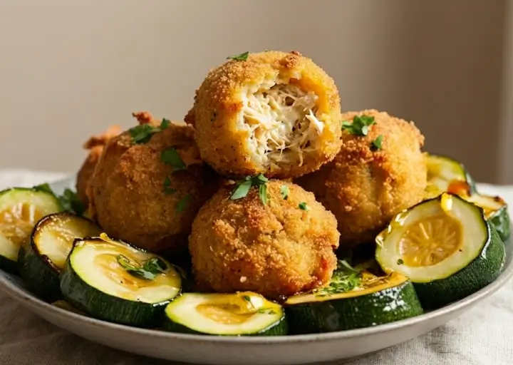 Bolinhos de Frango com Abobrinha Fit