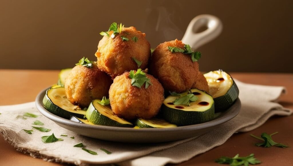 Bolinhos de Frango com Abobrinha Fit