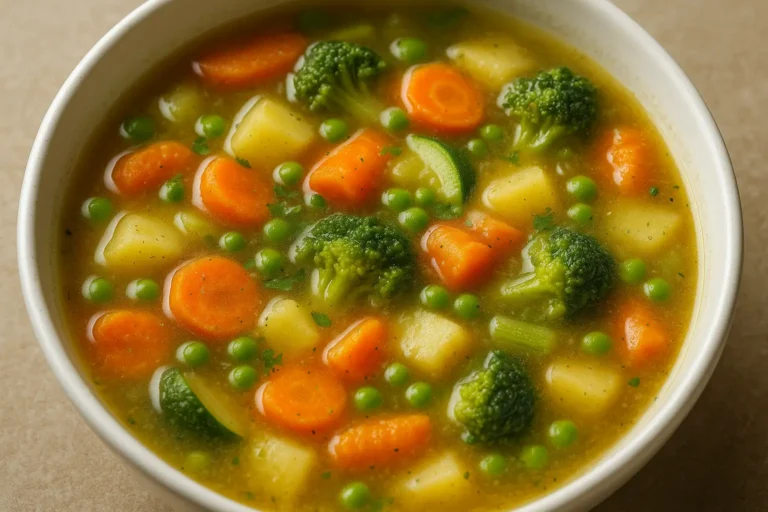Sopa de Legumes Light com Toque de Gengibre e Limão
