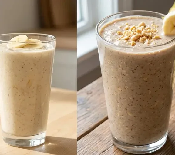 Shake de Proteína com Banana e Aveia Fit