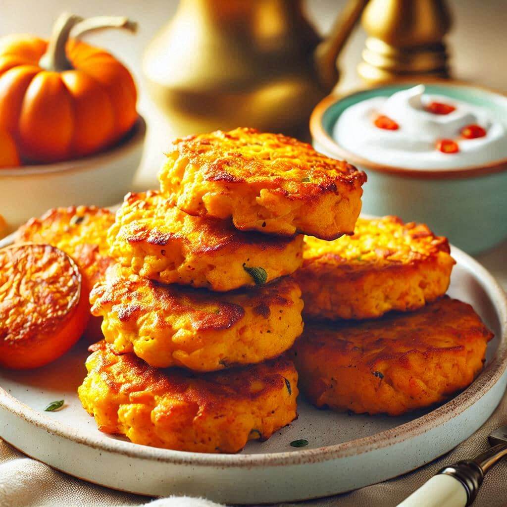 Bolinho de Abóbora Fit com Frango: Sabor e Nutrição em Cada Mordida