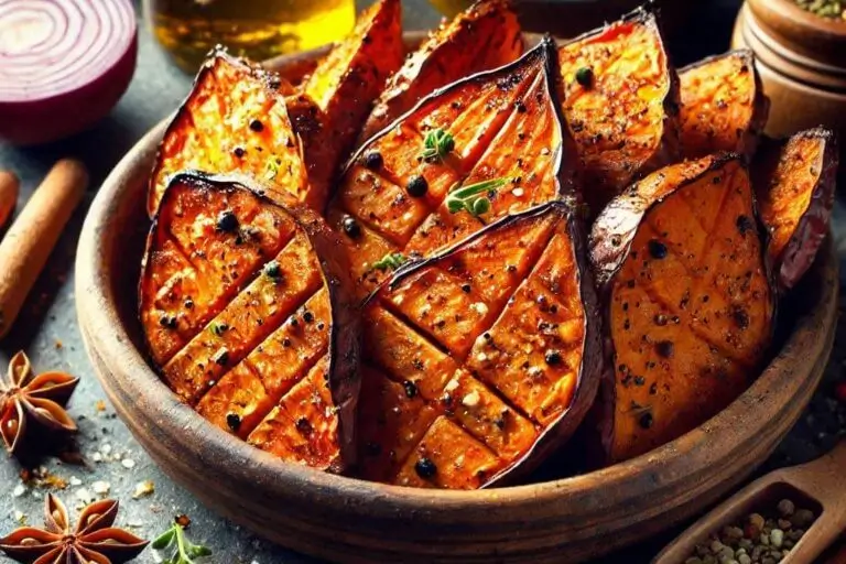 Batata-Doce Assada com Especiarias