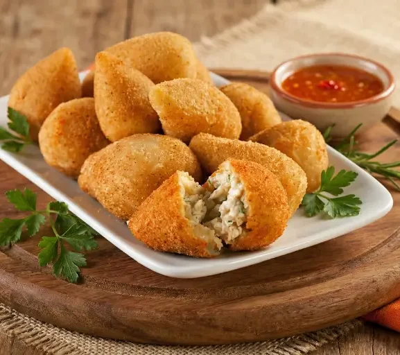 Coxinha de Batata-Doce com Frango