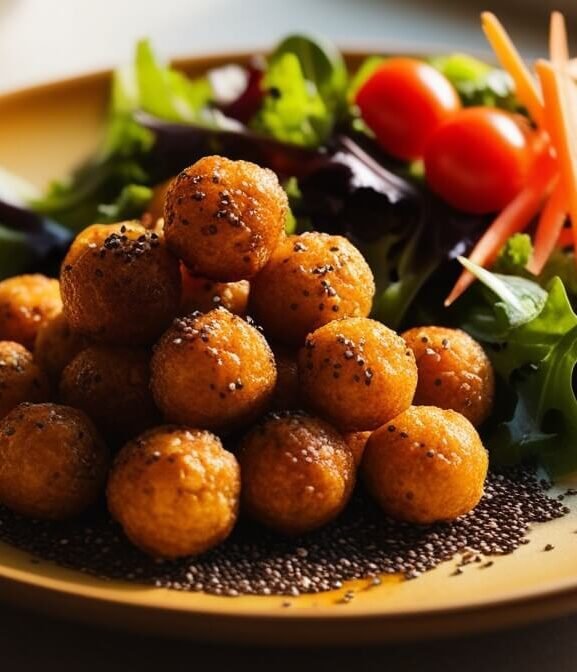 Bolinho Tapioca com Cenoura e Chia