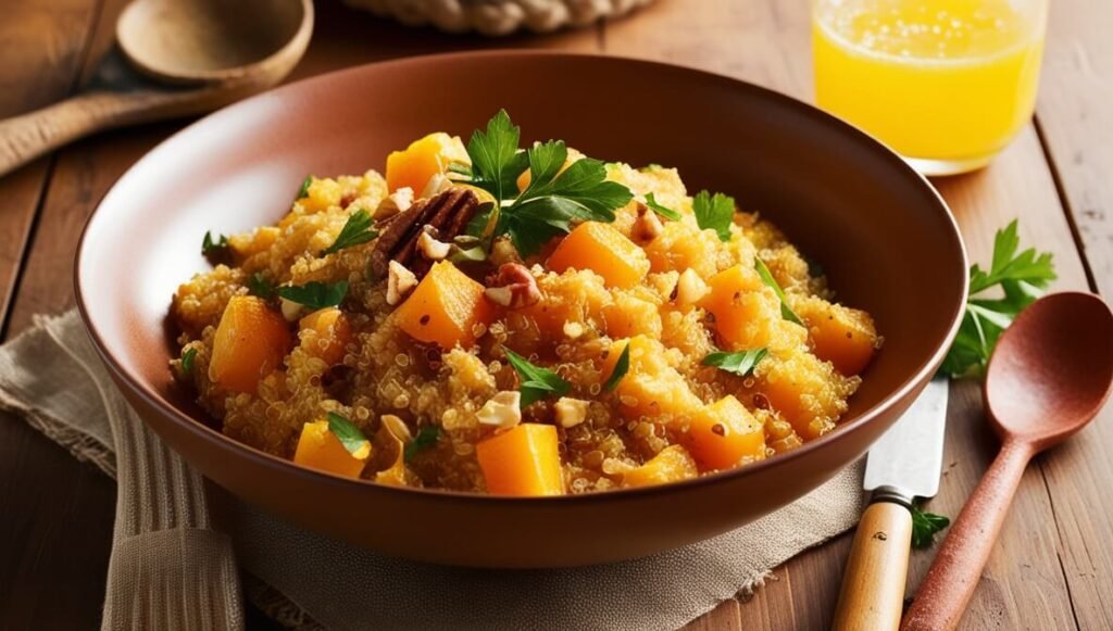 Risoto de Quinoa com Abóbora e Castanhas: Saudável e Saboroso