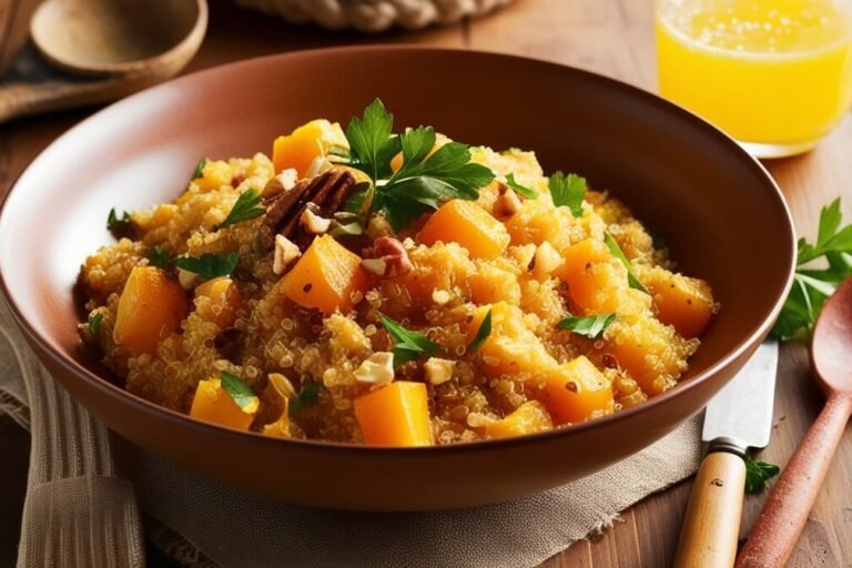 Risoto de Quinoa com Abóbora e Castanhas: Saudável e Saboroso