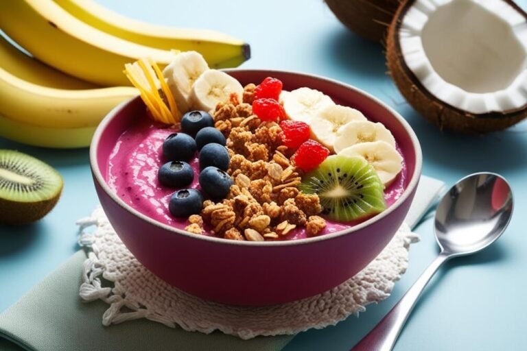 Bowl de Açaí Fit com Granola e Frutas: Energético e Nutritivo para o Seu Dia