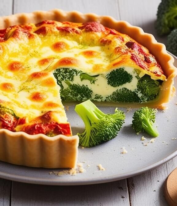 Quiche Low Carb de Brócolis: Sabor e Nutrição em Cada Mordida