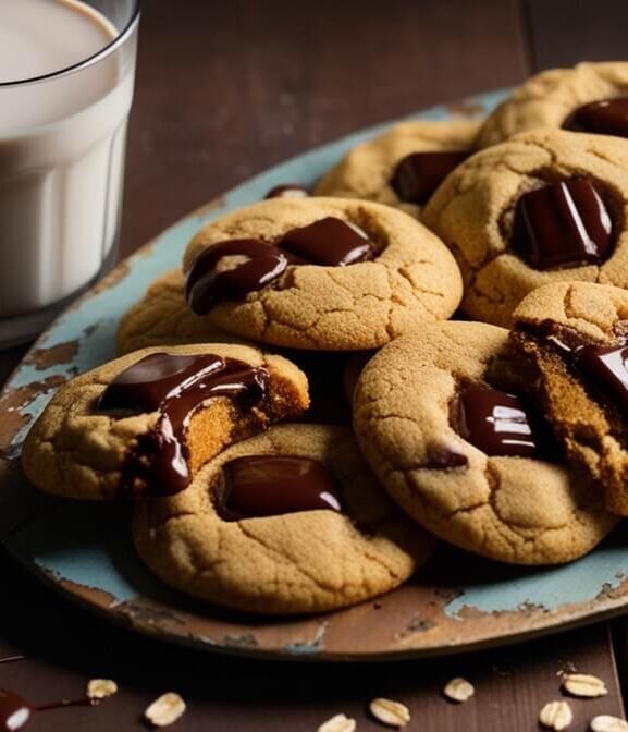Cookies de Aveia com Chocolate 70%: Crocantes e Saudáveis