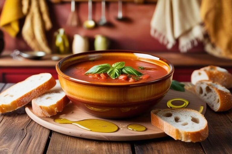 Sopa de Tomate Assado com Manjericão receita vegetariana