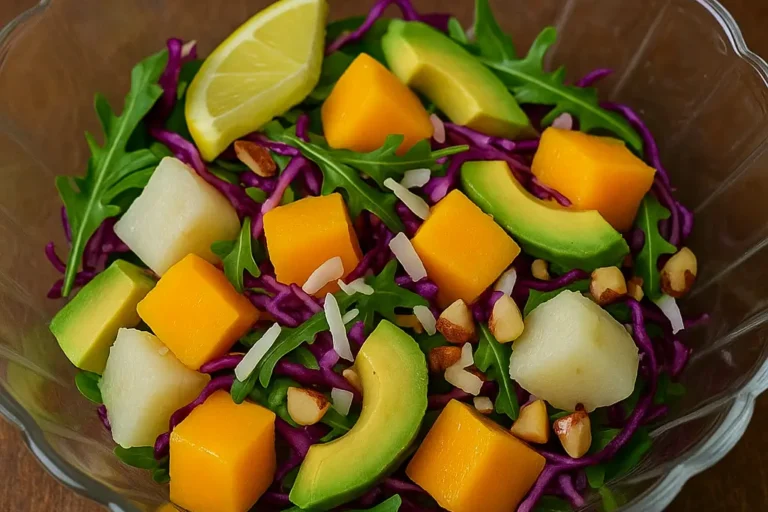 Salada de Inhame Tropical: Nutrição e Sabor em Cada Garfada