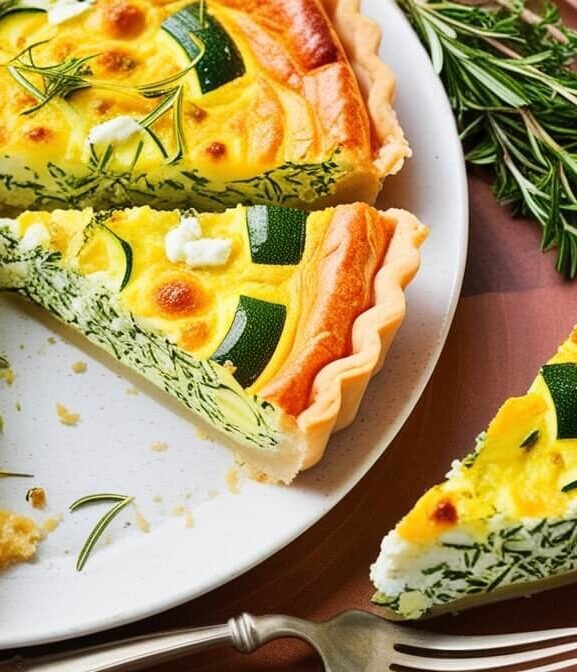 Receita de Quiche de Abobrinha com Queijo de Cabra e Ervas do Provença