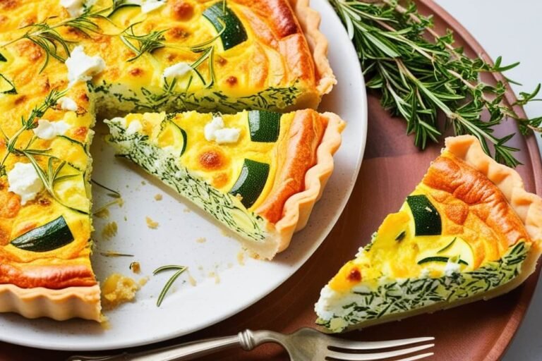 Receita de Quiche de Abobrinha com Queijo de Cabra e Ervas do Provença
