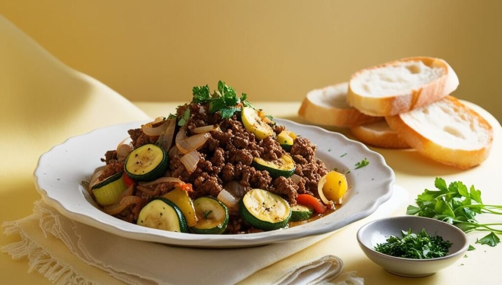 Carne Moída com Abobrinha: Nutrição e Sabor em um Prato Delicioso