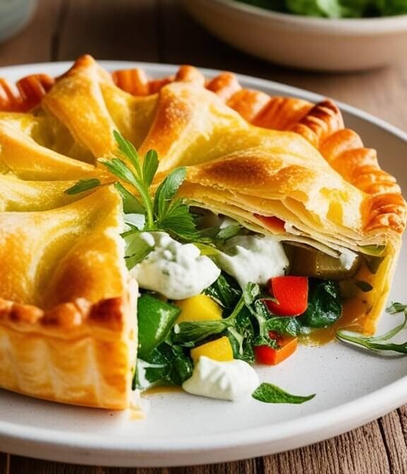 Empadão de Grão-de-Bico com Palmito: Saudável e Delicioso