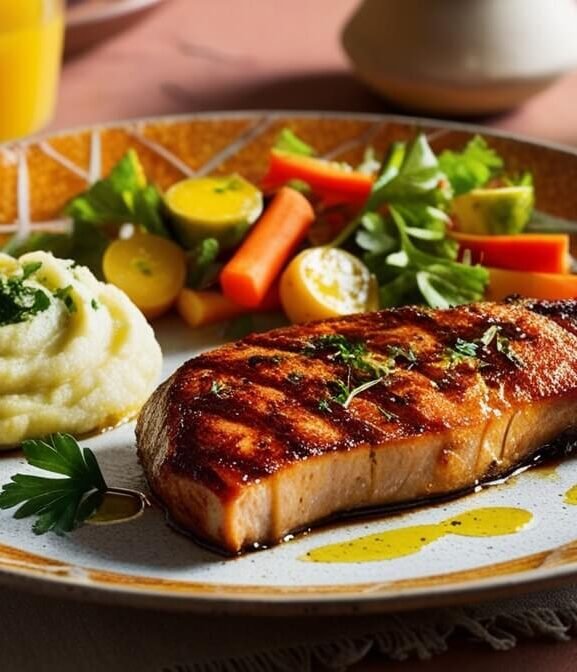 Carne de Sol com Purê de Mandioquinha