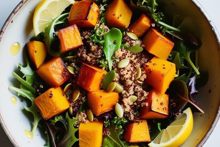 Salada de Abóbora e Quinoa para uma Vida Saudável