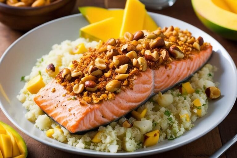 Salmão Tropical com Crosta de Castanha-do-Pará: Saúde e Sabor