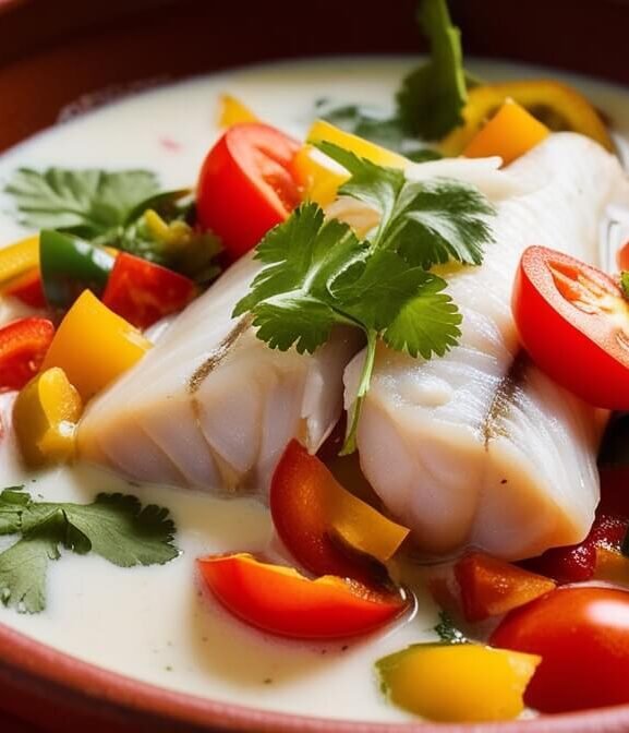 Moqueca Fit de Peixe com Leite de Coco Light