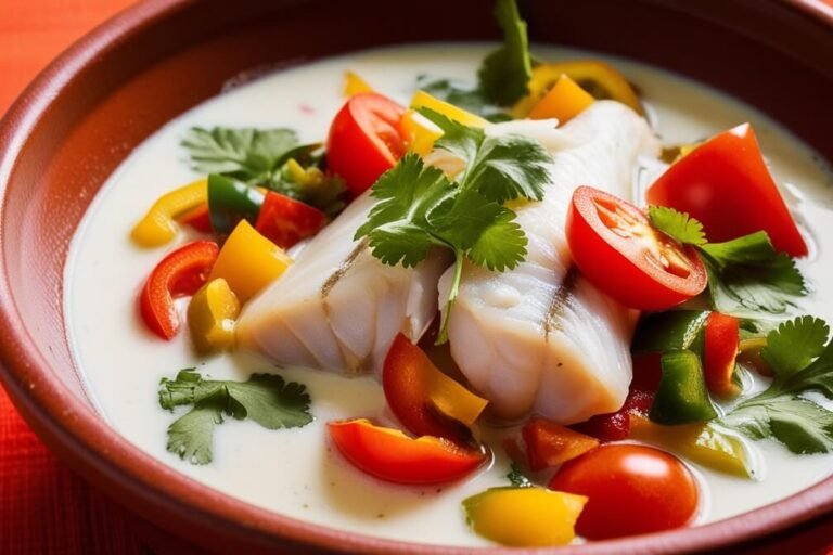 Moqueca Fit de Peixe com Leite de Coco Light