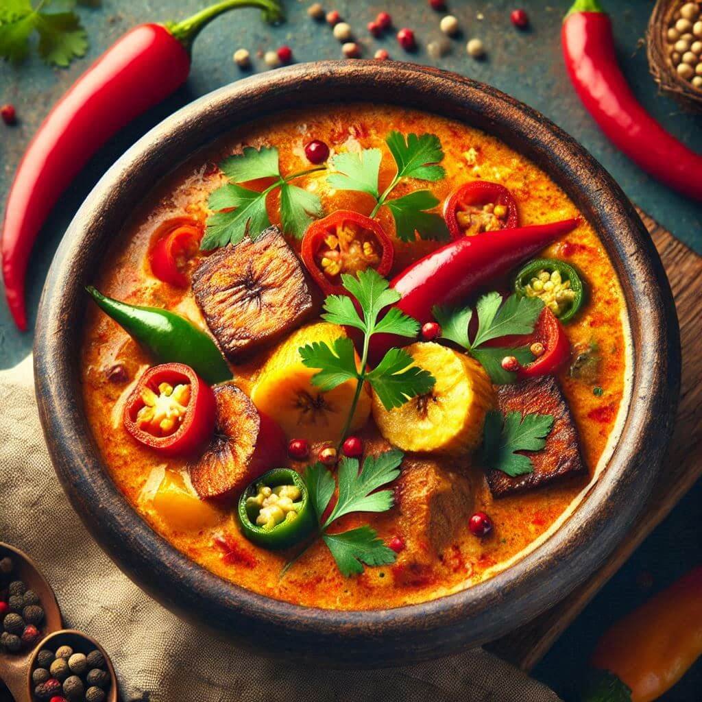 "Moqueca Vegana de Banana-da-Terra com Leite de Coco Caseiro"